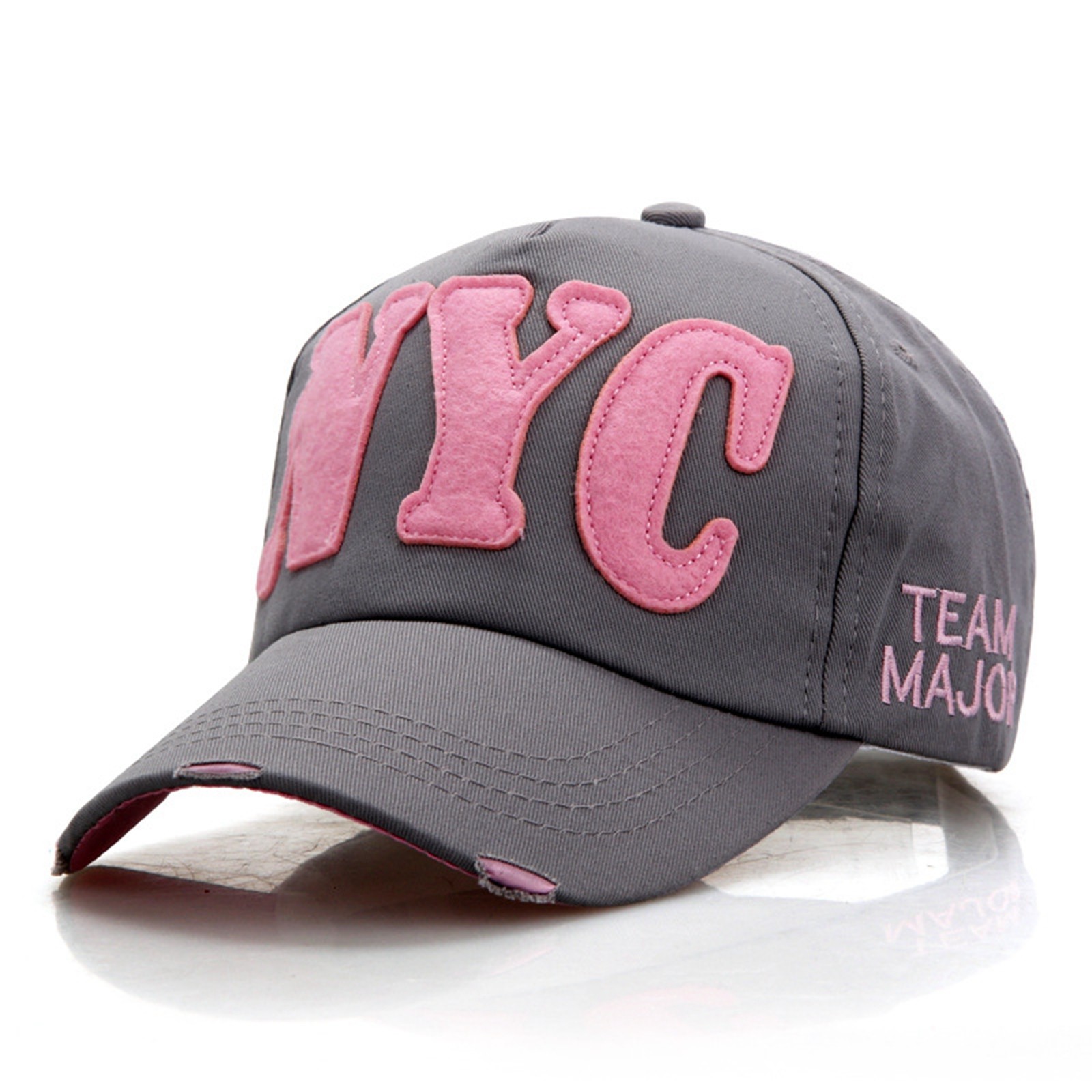 thumbnail image 2 of Gorra de béisbol unisex con letras NYC: gorra ajustable para deportes de primavera-verano y ropa informal, 2 of 4